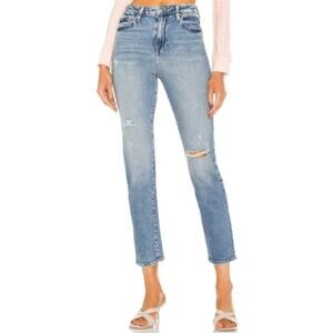 Jonathan Simkhai Jeans 25 Trevor High Rise Vintage Tear Ankle Stretch Denim